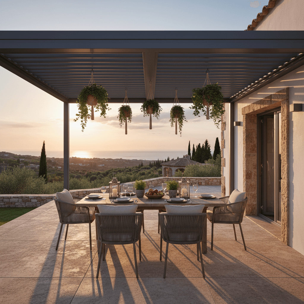 Pergola bioclimatique Coin Extérieur